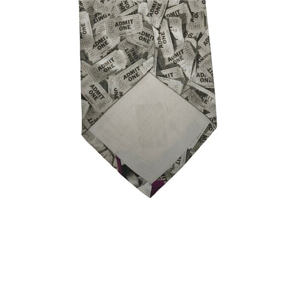 Ralph Marlin Elvis Presley Ticket Vintage Novelty Necktie Polyester - Picture 6 of 6